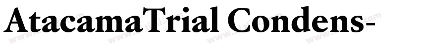 AtacamaTrial Condens字体转换 AtacamaTrial Condens字体转换